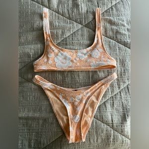 TRIANGL Peach Floral Bikini